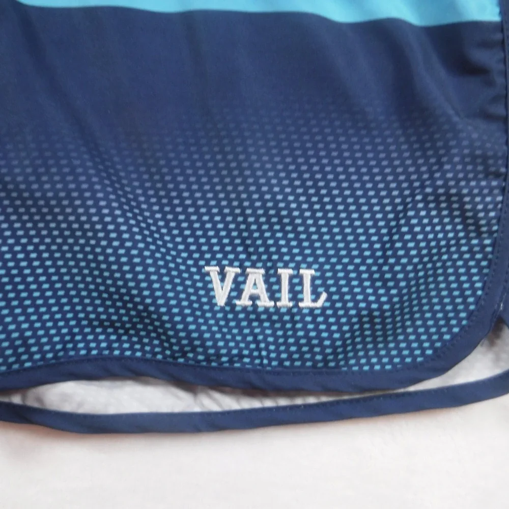 Banana Boat Mens Board Shorts Large Vail Striped Blue Rainbow UPF 50 Fast‎ Dry